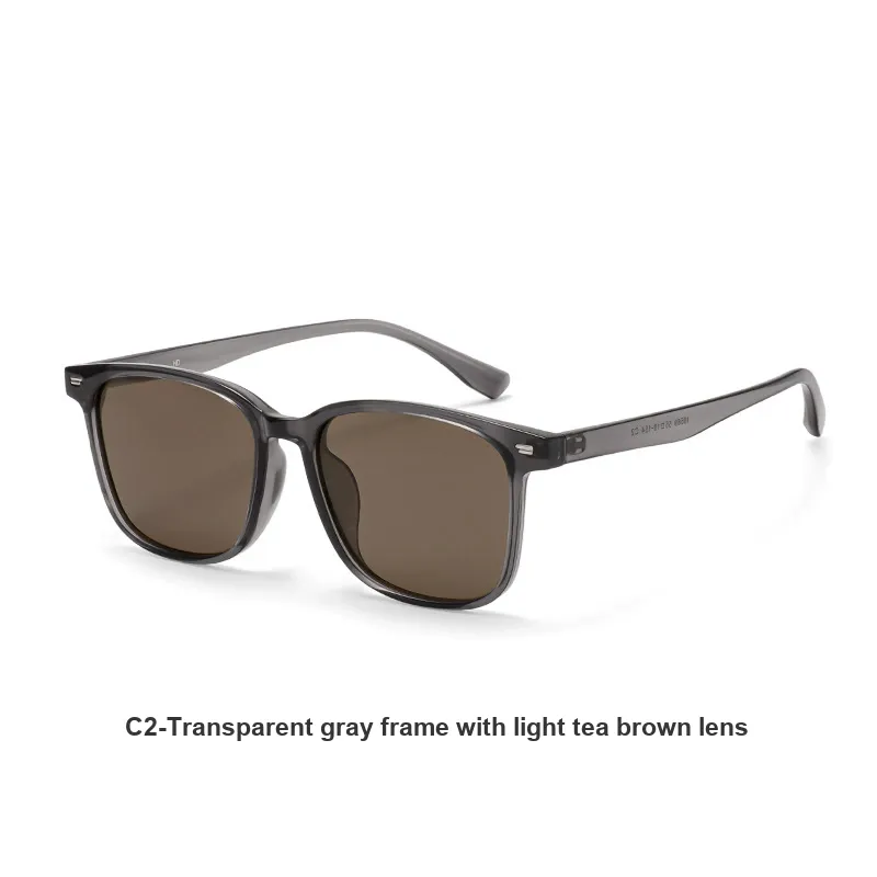 YAWEIKA TR/Memory Plastic Rectangular Sunglasses Unisex-3
