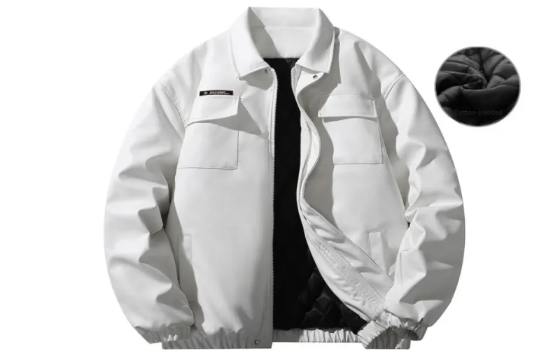 Qnxeey Leather Jackets Unisex-25
