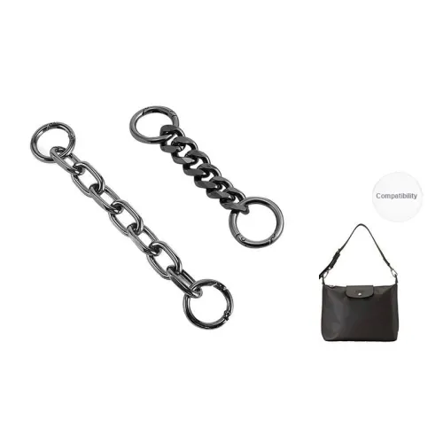 Ingenuity Handmade Metal Shoulder Strap Chain Liner Women's Gunmetal/White-Like