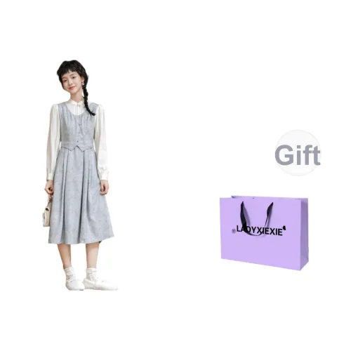 LADYXIEXIE Длинное платье с длинными рукавами женское