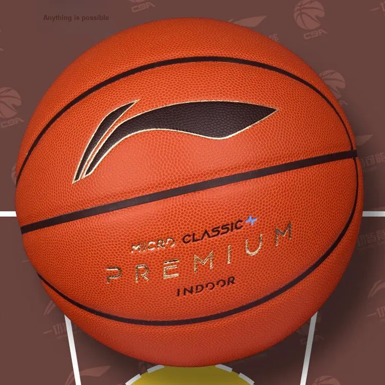 LiNing PU Basketball Brick Size 7 Ball Training Unisex-4