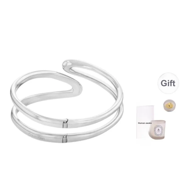 CALVIN KLEIN Stainless Steel Bangles Women's Steel-0