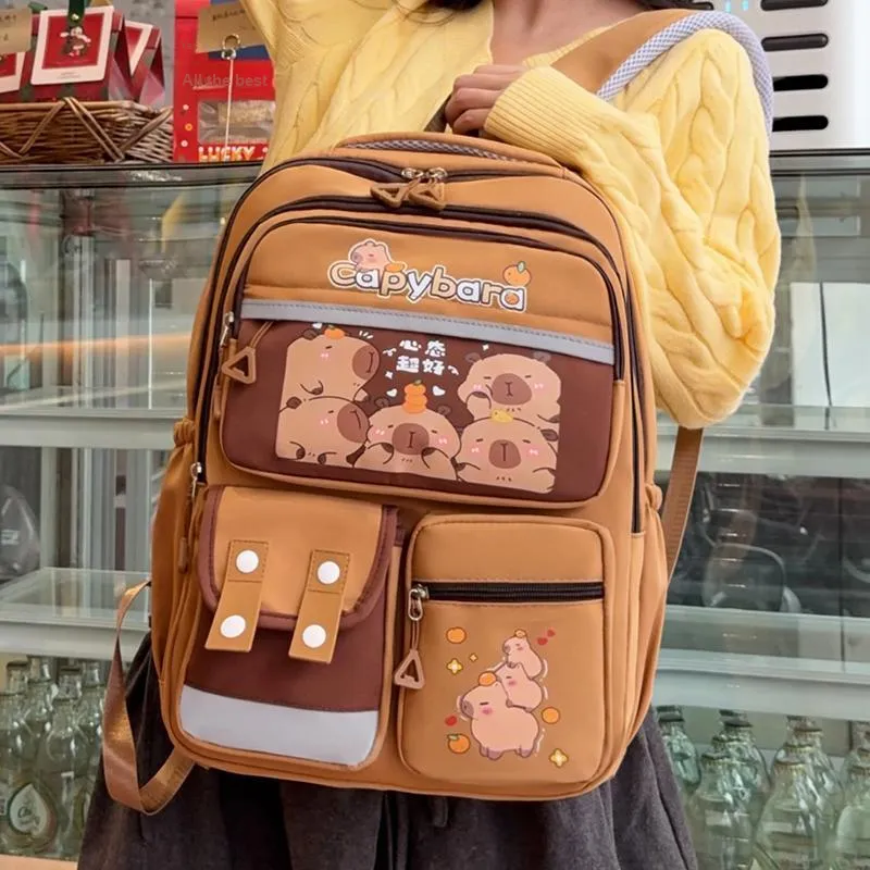 XIANGSU Nylon Backpack Regular Unisex Style One / Style Two / Style Three / Style Four-16