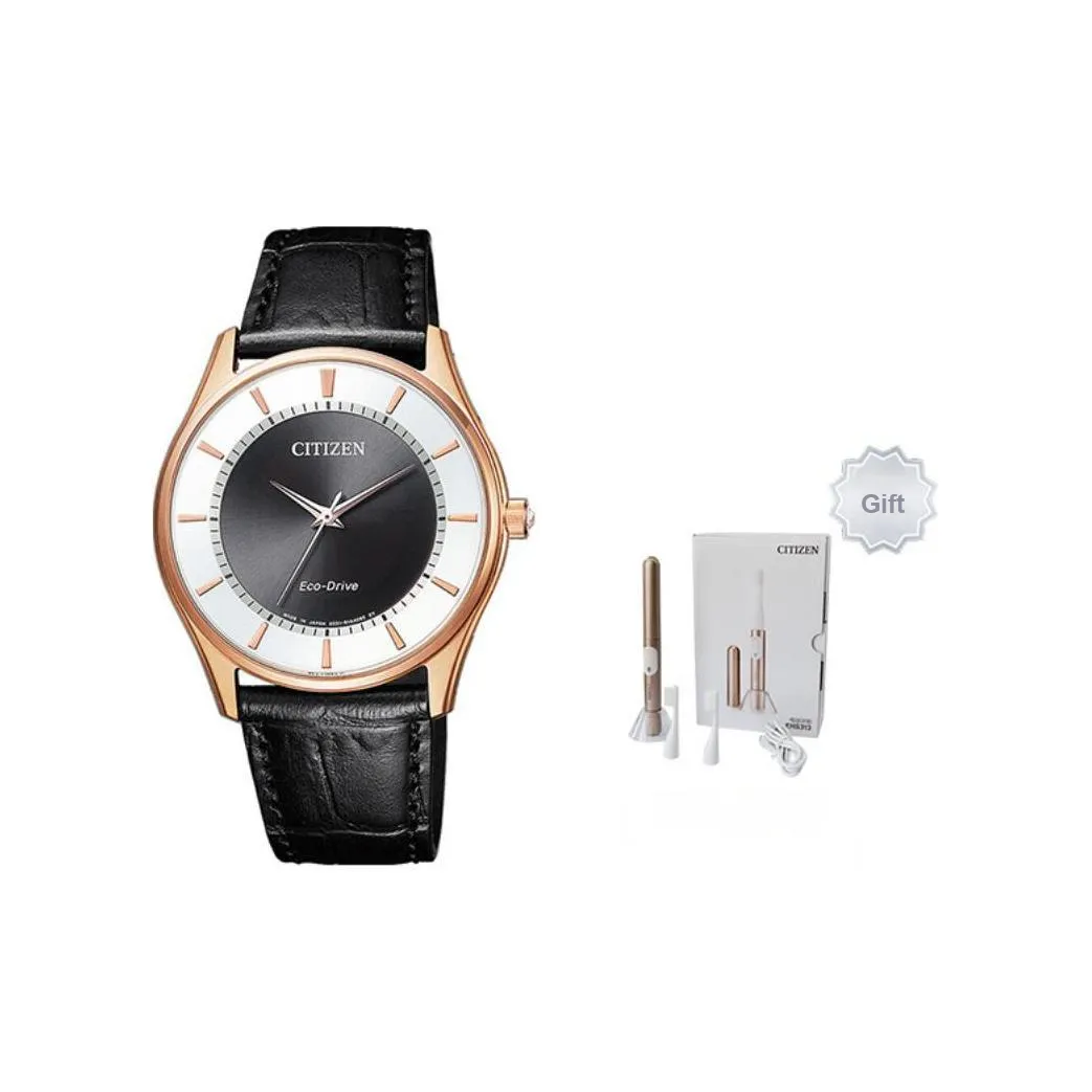 CITIZEN Ecology Drive Collection Солнечный Механизм Коровья кожа Ремень Часы Мужские Белый циферблат