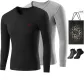 100% cotton V-Neck 2 Pack (Black+Light Gray) Comes with 2 Pack Socks+Shopping Bag