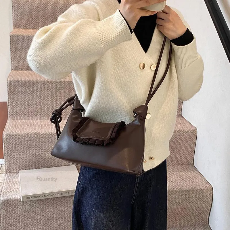 HACIN PU Crossbody Bag Regular Women's Black/Khaki/Coffee-5