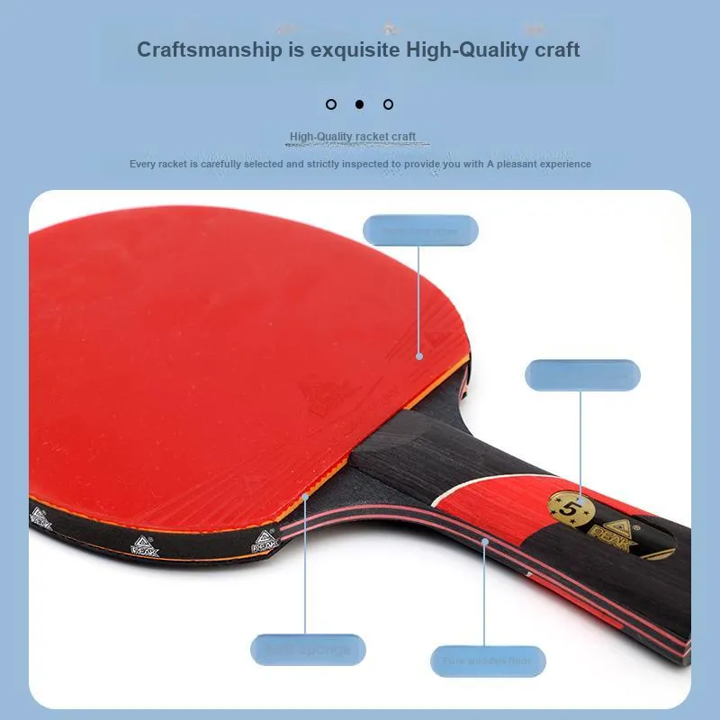 PEAK Ping Pong Paddles Unisex All Wood Double Beat-4
