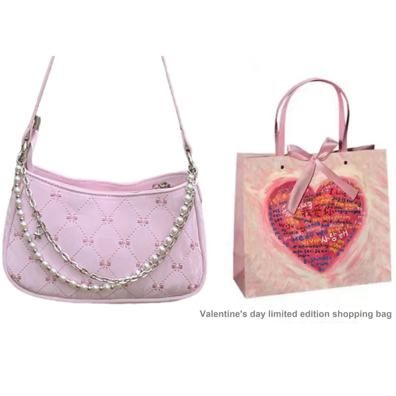 OTA PU Shoulder Bag Crossbody Bag Regular Women's Ecru Pink Black-6