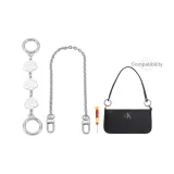 (Silver) Camellia Extender Chain+Decorative Chain 40cm+Free Screwdriver