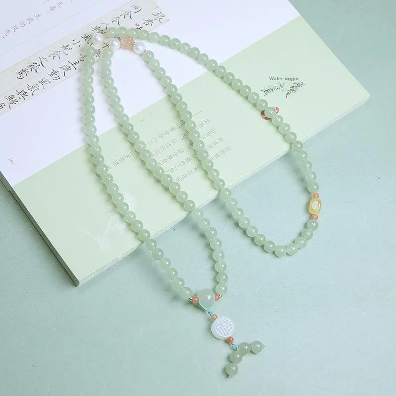 Ingenuity Hetian Jade Bracelets Women's Pale Greenish White Jade-2