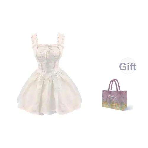 TASTILY Slip Платье Женское Белое