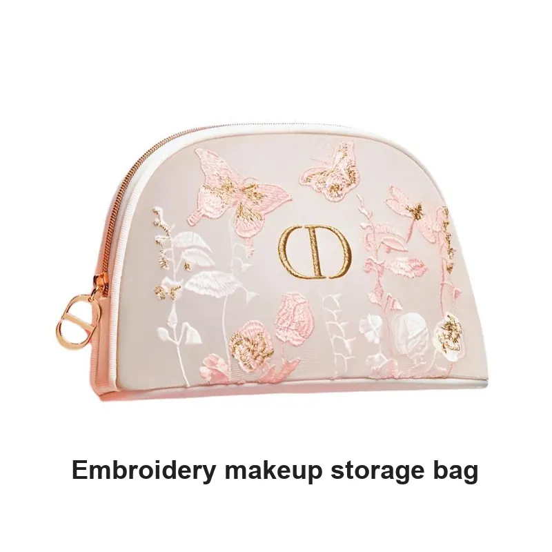 DIOR Embroidery Makeup Storage Bags Portable-2