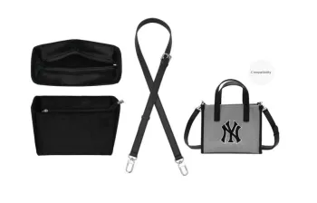 Lan Bao Fan Cow Leather With Plush Fabric Bag Accessory, Liner Women's Black