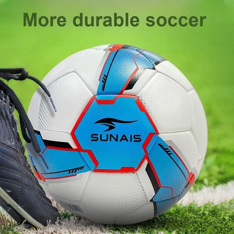 SUNAIS Size 4 Soccer PU Seamless Thermal bonding Unisex-6