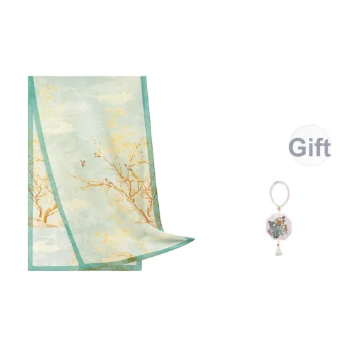 WENSLI Шарфы из шелка тутового дерева Унисекс