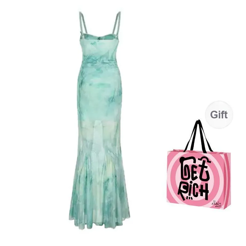 LWLG Slip Dress Women's Light Green-9