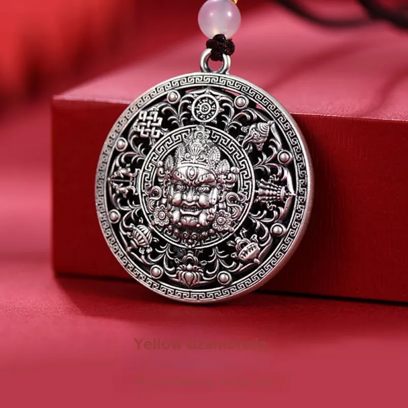 Inker Good Stone 999 Fine Silver Sterling Silver Necklaces Men's-1
