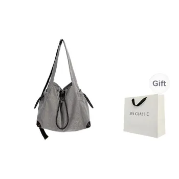 JPJ Cotton Linen Blend Shoulder Bag Tubas Women's Twilight Smoke Gray