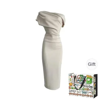 OURUOKE Short Sleeved Dress Women's