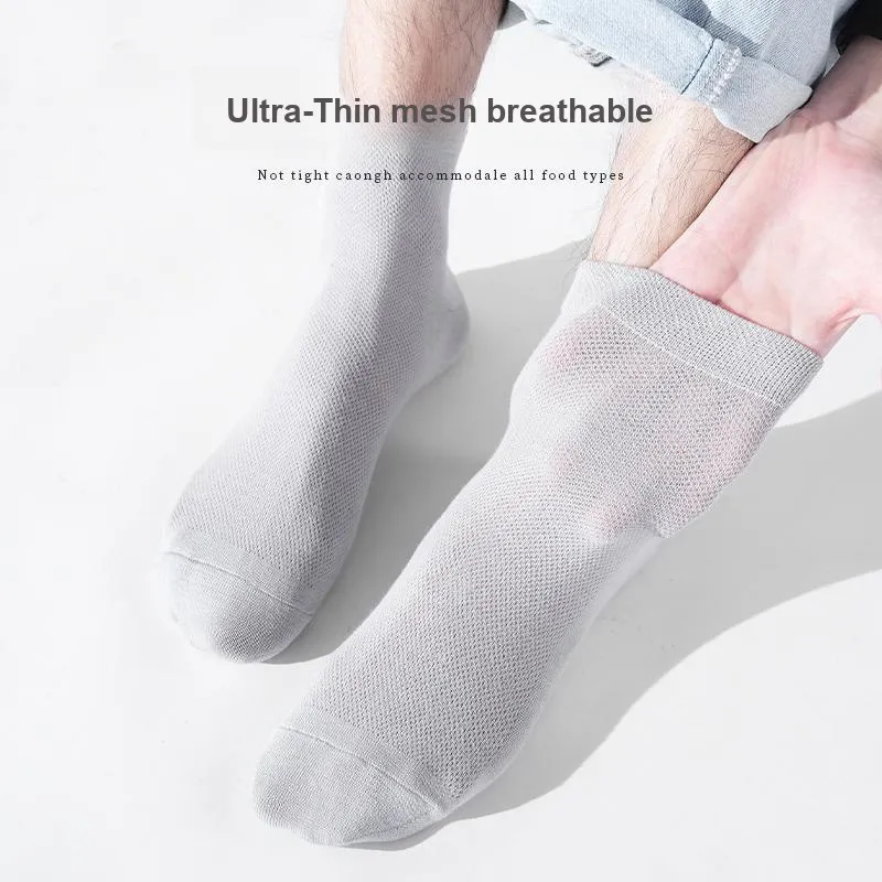 7 SEVFUN Summer Thin Crew Socks Men's-3