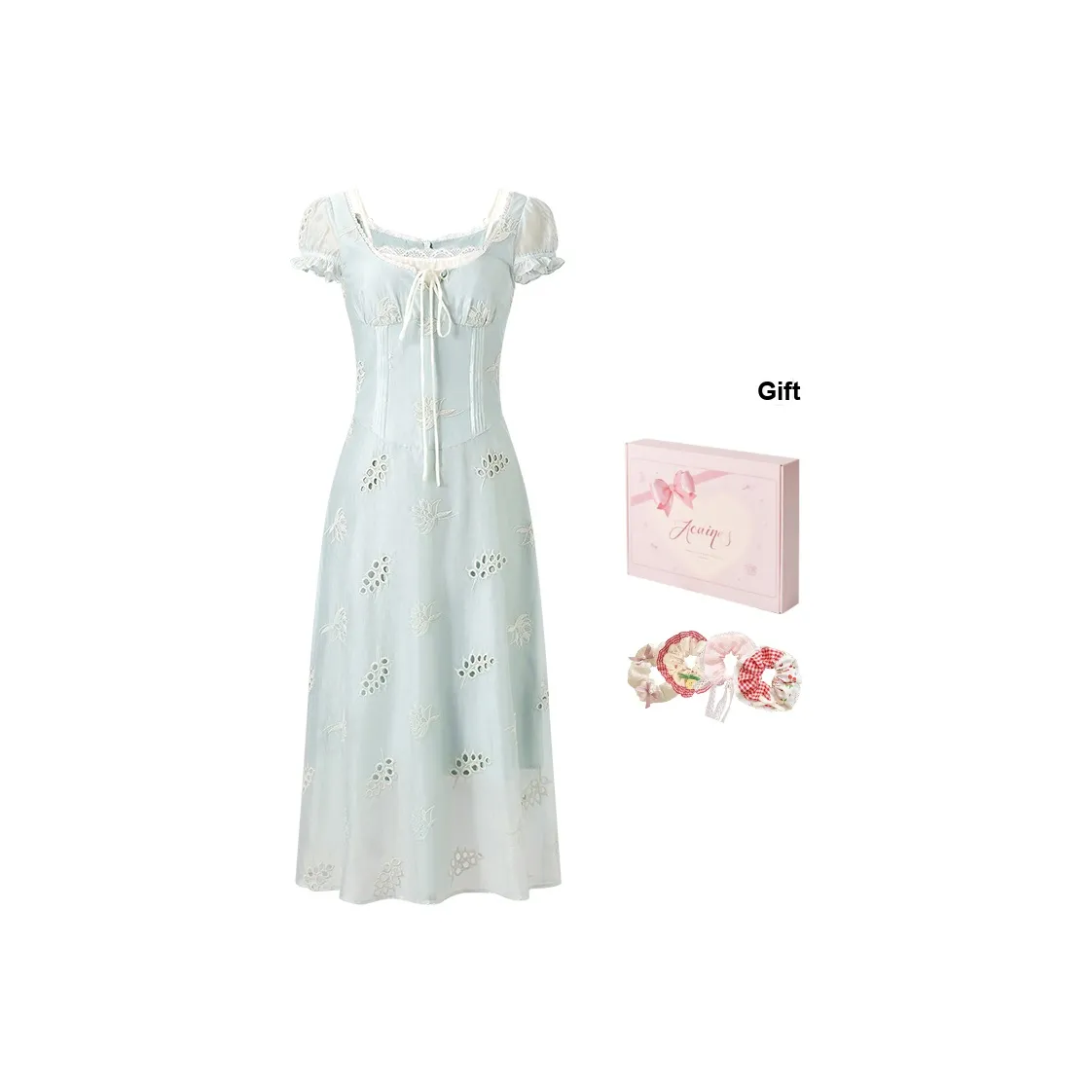 ACAINES Короткое платье с короткими рукавами женское