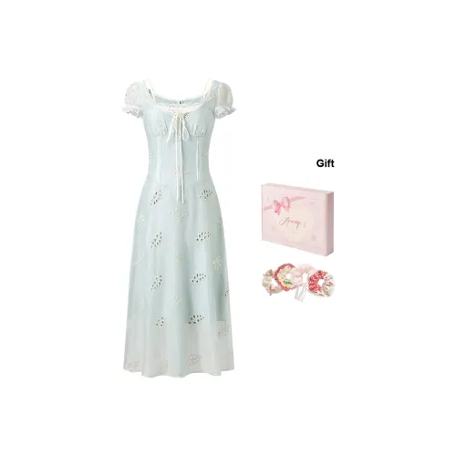 ACAINES Короткое платье с короткими рукавами женское