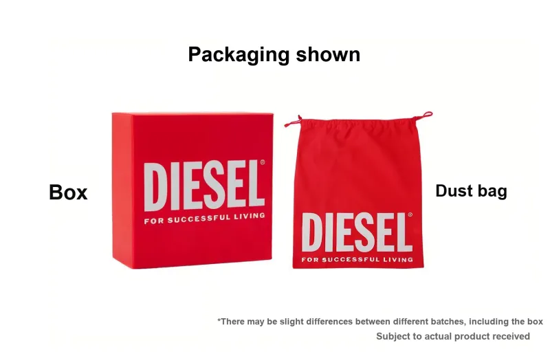 DIESEL Wax-Treated Canvas Wallet Small Size Men's Blue-5