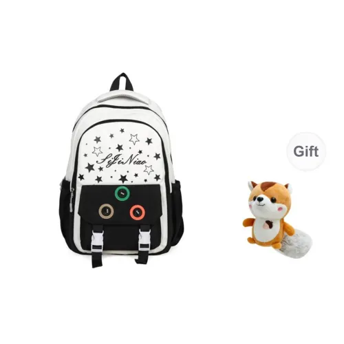 Yalu Nylon Backpack Regular Unisex Black/Red/Blue/Pink/Brown