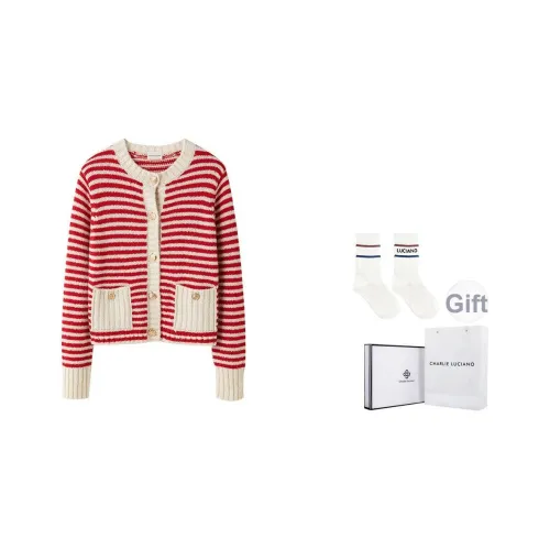 Charlie Luciano Свитер Женский Красный Белый