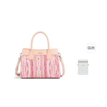 COOGI Synthetic Leather Portable One Shoulder Crossbody Kelly Bag Regular Women's Pink