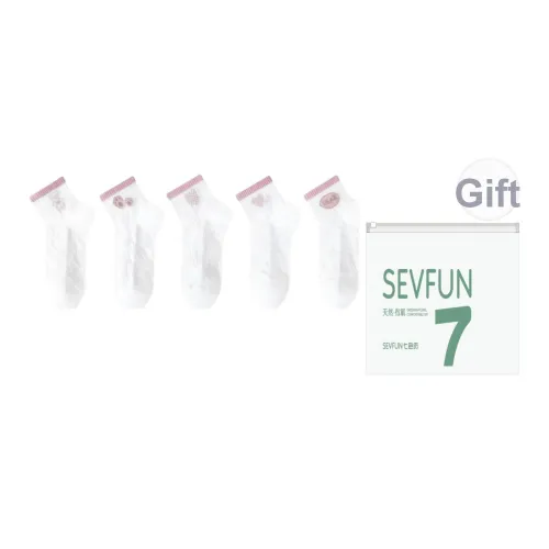 7 SEVFUN Низкие носки Женские Сумка для покупок 5 пар