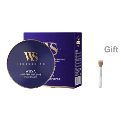 WHSA Увлажняющий Длинный Тривалый Макияж Голая кожа Трехцветный Воздушная подушка BB Крем Нет TRANSFER Увлажняющий Длинный Тривалый