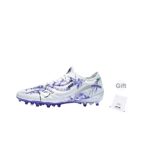 KELME MG MULTI Ground Аbrasion-Resistant Футбольные бутсы для мужчин белые и фиолетовые Master 2,0