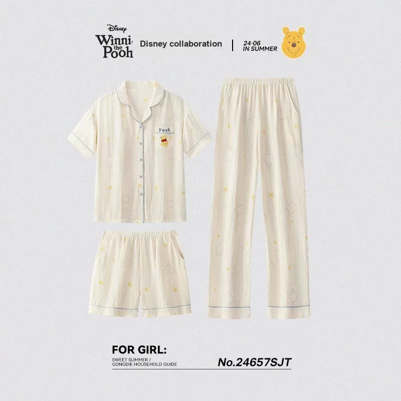 Gongdie x Disney Pajama Set Women's Apricot-1