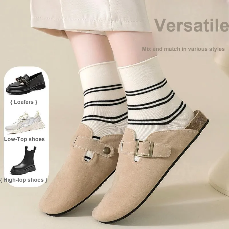 Lan Miao Mid Calf Socks Women's 7 Pack-12