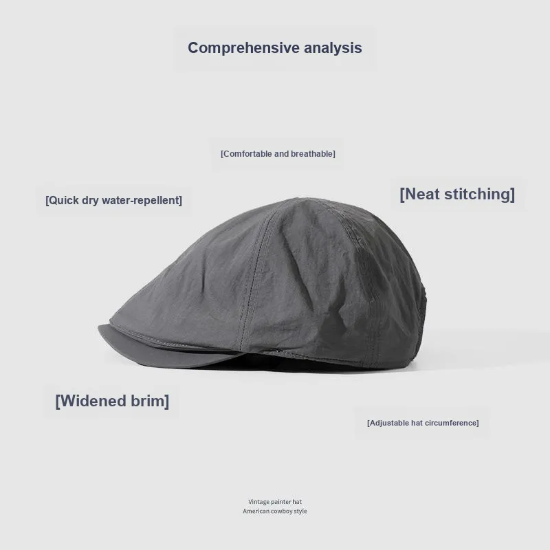 NANJIREN Polyester Berets Unisex-7