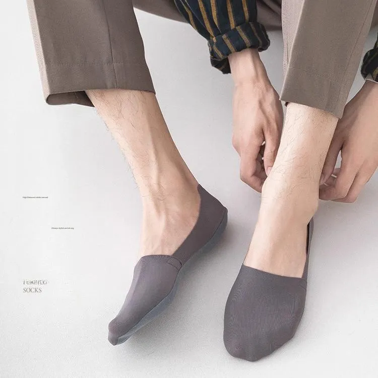 H YXIANG No Show Socks Men's Box 5 Pack-2