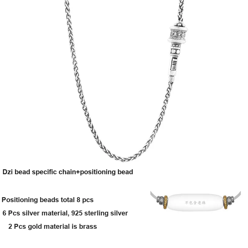 VEODO 925 Sterling Silver Necklaces Men's-6