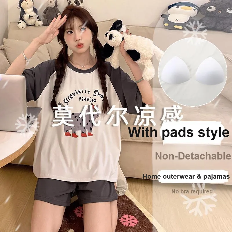 OUSHIBO Pajama Set Women's Image Color-4