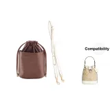 1.2cm-Width Ecru Litchi Grain Adjustable+Khaki Liner Clothing Sets