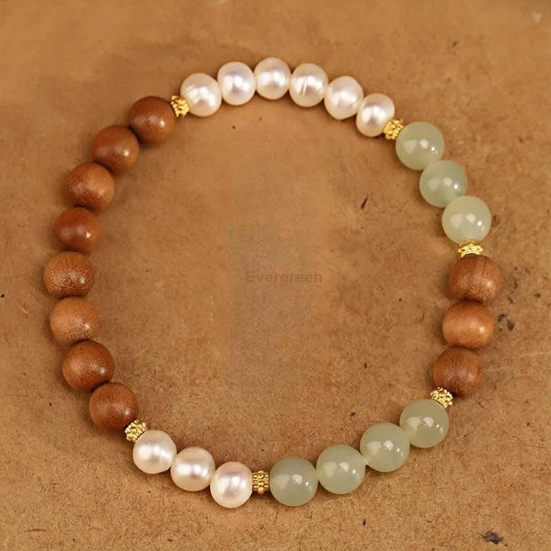 Fengyun Pavilion Sandalwood Bracelets Women's-2