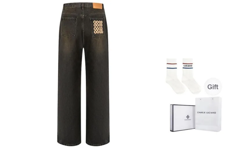 Charlie Luciano Jeans Unisex Gray-1