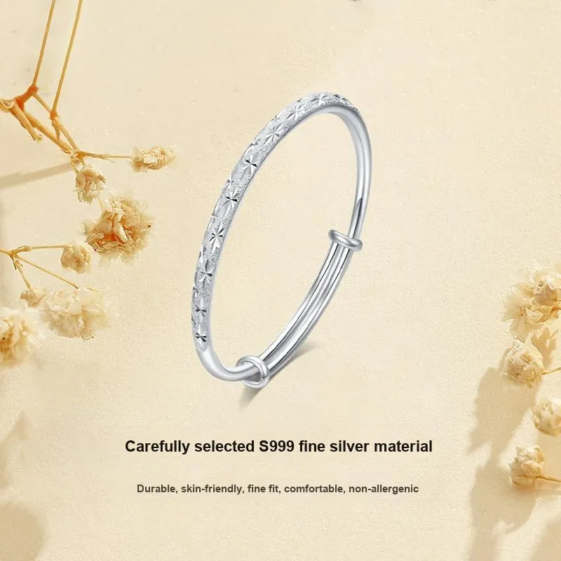 MISS TOOYA Sterling Silver Bangles Women's Mom-2