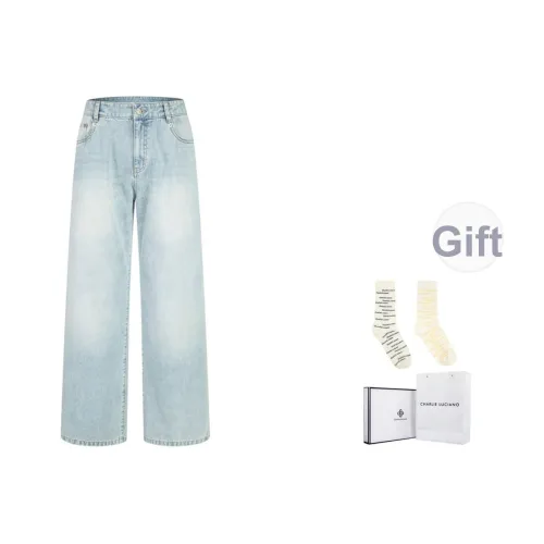 Charlie Luciano Светло-голубая коробка + носки цвет случайный стиль унисекс джинсы