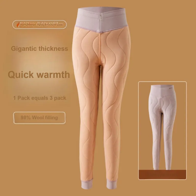 H YXIANG Thermal Pants Women's Dusty Pink-1