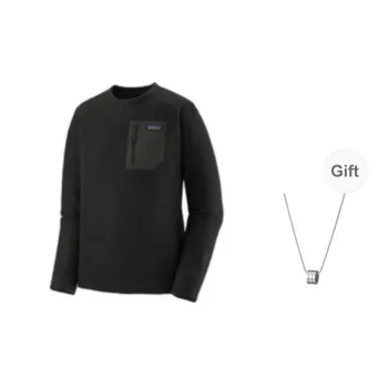 Patagonia T Shirt Men's Black, Comes With Necklace