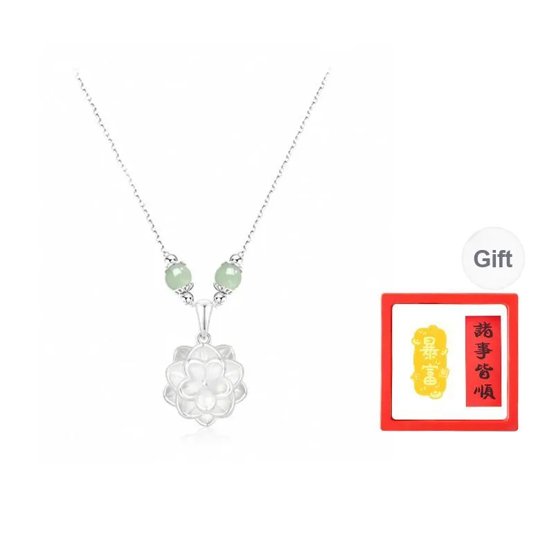 Chongqing Gold Store 999 Fine Silver Necklaces Women's-0