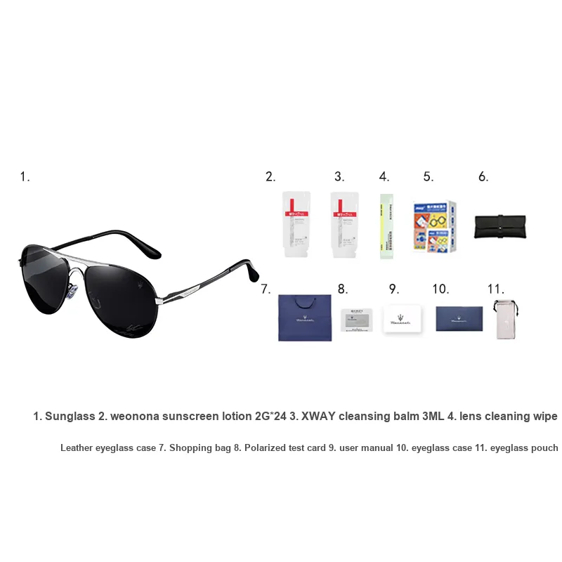 Maserati Aviator Sunglasses Unisex-10