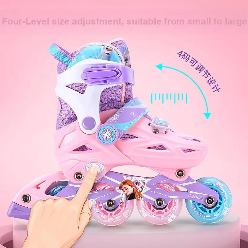 Disney Inline Skates Kids' Pink Blue-4
