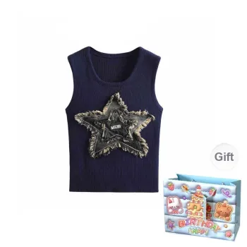 QUIET ANGEL Tank Tops Women's Navy Blue Shopping Bag
